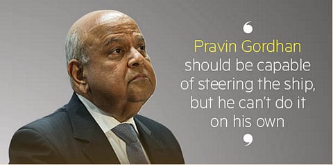 How world sees SA: Rand at fresh low, Gordhan “can’t do it all on his own”