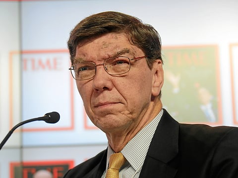 Clayton Christensen, Professor of Business Administration, Harvard Graduate School of Business Administration. Copyright by World Economic Forum. swiss-image.ch/Photo Remy Steinegger