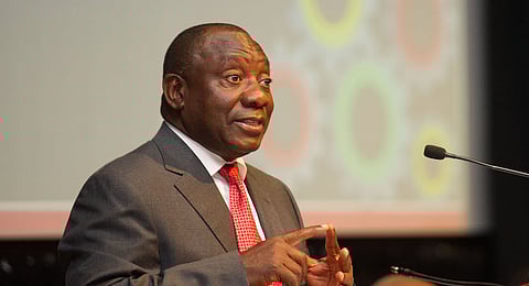 File photo: Deputy President Cyril Ramaphosa attends the 20th Nedlac Annual Summit at the CSIR Convention Center in Pretoria, Gauteng Province. 
11/09/2015.