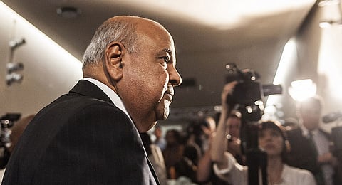 Finance Minister Pravin Gordhan - a secret member of the political opposition asks Sackur?