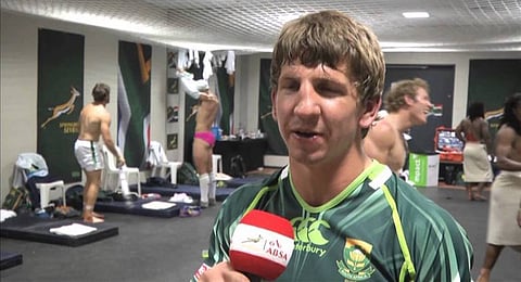 South African Rugby Sevens star Kwagga Smith.