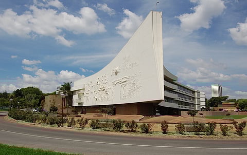 The admin building at the University of Pretoria, called 'The Ship'.