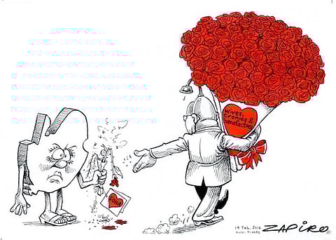 SA's brilliant cartoonist Zapiro explains  the country had little to celebrate on Valentine's Day. Click here for more Zapiro magic.
