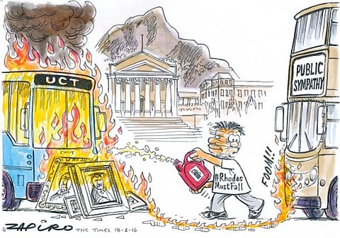 Zapiro's take on the UCT student protests - for more of the cartoonist's magic, click here.