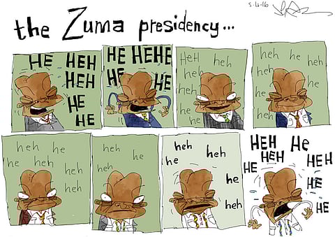 Jacob Zuma's presidency as seen by Jerm. More magic at www.jerm.co.za