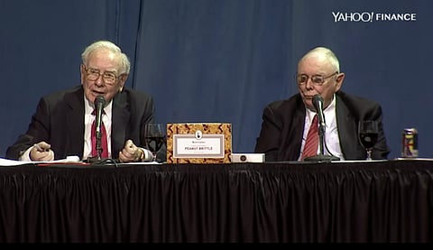 Warren Buffett and Charlie Mugner