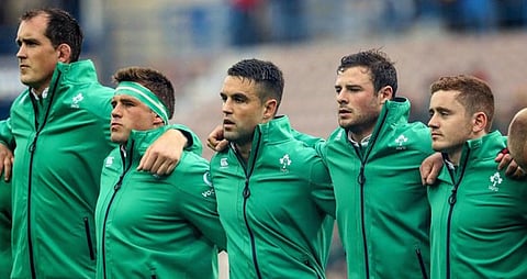 The Irish team will be without flanker CJ Stander, following his one match suspension, this weekend against the Springboks. Pic: Twitter (@IrishRugby)