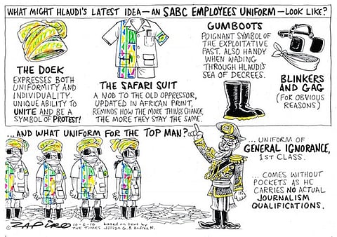 What next from Hlaudi? More cartoon magic at www.zapiro.com.