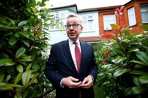 Britain's Justice Secretary Michael Gove arrives at his home in London, Britain, June 30, 2016. REUTERS/Neil Hall