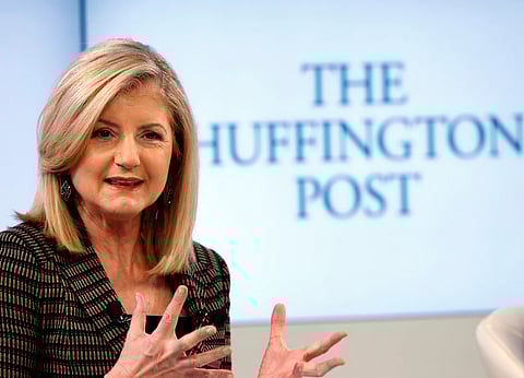 Arianna Huffington, president and Editor-in-Chief of The Huffington Post Media Group plans to step down. REUTERS/Denis Balibouse/File Photo