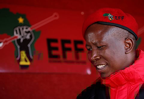 Julius Malema, the firebrand leader of South Africa's Economic Freedom Fighters (EFF). REUTERS/Siphiwe Sibeko.