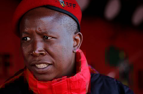 Julius Malema, the firebrand leader of South Africa's EFF. REUTERS/Siphiwe Sibeko.