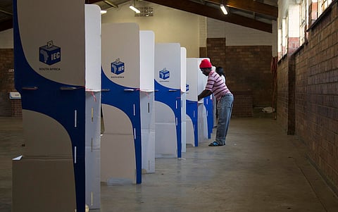 A man casts his ballot during South Africa's local government elections in KwaMashu, north of Durban, South Africa, August 3, 2016. REUTERS/Rogan Ward