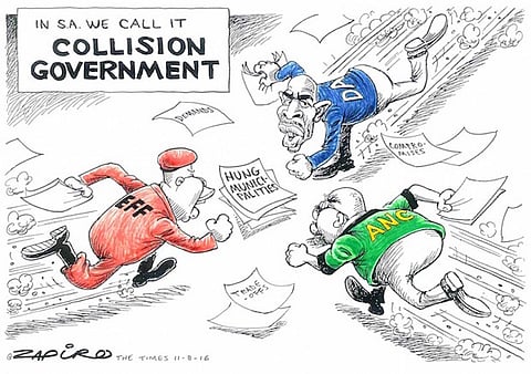 In Zapiro's eyes, more of a collision government. More magic available at www.zapiro.com.