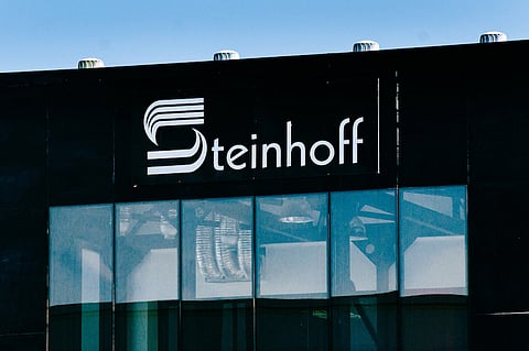 A Steinhoff International Holdings NV logo sits on display outside the company's offices in Stellenbosch, South Africa, on Wednesday, Aug. 17, 2016. Acquisitions including Pepkor Holdings Pty Ltd. and French furniture chain Conforama France SA have transformed Steinhoff International Holdings NV, which employs 90,000 people and has more than 6,500 stores in 30 countries from the U.K. to Australia. Photographer: Waldo Swiegers/Bloomberg