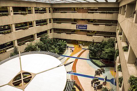 The interior of Eskom Holdings SOC Ltd. headquarters, South Africa’s state-owned electricity utility, are seen at Megawatt Park in Sandton, near Johannesburg, South Africa. Photographer: Waldo Swiegers/Bloomberg