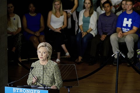 Hillary Clinton, 2016 Democratic presidential nominee. Photographer: T.J. Kirkpatrick/Bloomberg