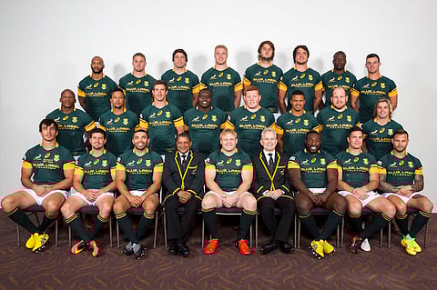 Springbok squad to tackle the All Blacks in Christchurch. Pic: Twitter @Springboks