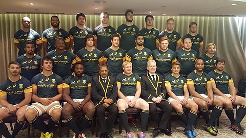 Springbok team to face England at Twickenham. Pic: Twitter @Springboks