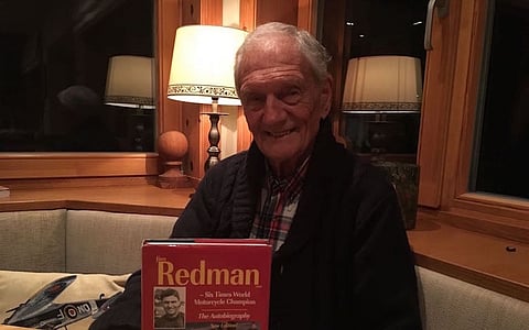 Jim Redman: Six times world motor cycle racing champion; owner of champion sire Foveros. All round inspiration.
