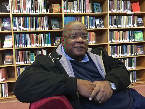 Prof Jonathan Jansen in the library at Stanford’s Institute for Advanced Study. Pic: Barry Wood.