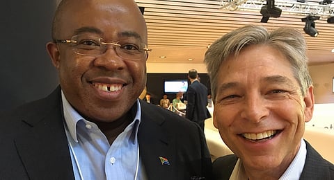 Sasol's Bongani Nqwababa and Stephen Russell Cornell