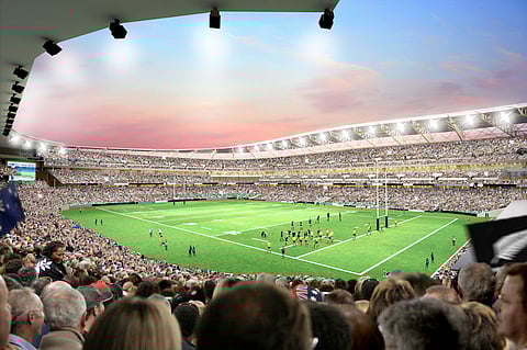 a supplied picture of a new Eden Park which will be ready my the Time New Zealand Host the 2011 Rugby world Cup
Author: BRENDON O"HAGAN
Caption: Photographer: Brendon O'Hagan/Bloomberg News
Category: F
City: AUCKLAND
State/Province: Auckland
Country: NEW ZEALAND
Credit: BLOOMBERG NEWS