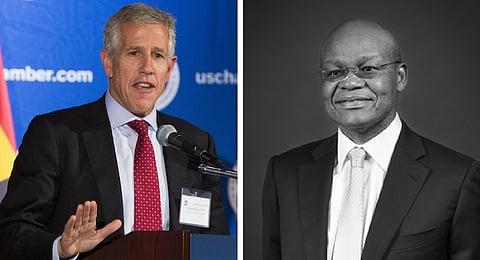 Hendrik du Toit (L) & Fani Titi (R) newly appointed joint CEOs at Investec.