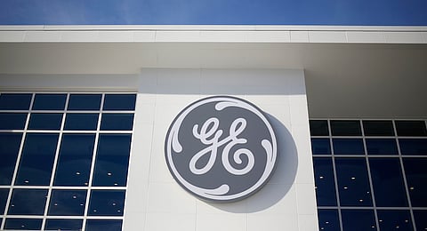 Signage is displayed outside the General Electric Co. (GE) energy plant in Greenville, South Carolina, U.S. Photographer: Luke Sharrett/Bloomberg