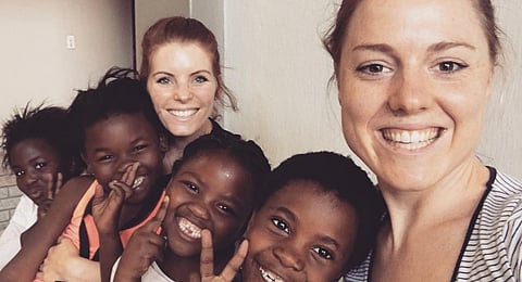 At the back, pictured left is Nastasha Coetsee. On the far right, Jessica Bester. (Source: Facebook)