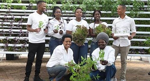 CAPTION (left to right): Back row: Sibusiso Mahlangu, Sibongile Cele, Fezile Msomi, Puseletso Mamogale and Khaya Maloney.
Front row: Siyabonga Mngoma and Themba Baladzi