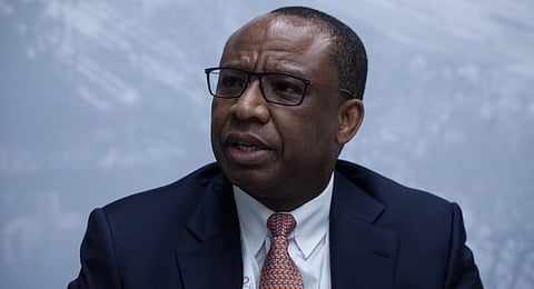 Daniel Mminele, deputy governor of the South African Reserve Bank, speaks during an interview on the sidelines of the G-20 finance ministers and central bankers meetings in Buenos Aires, Argentina, on Saturday, July 21, 2018. Mminele joined a growing chorus of finance and central bank officials pushing back on U.S. President Donald Trump's comments on trade and central banks. Photographer: Erica Canepa/Bloomberg