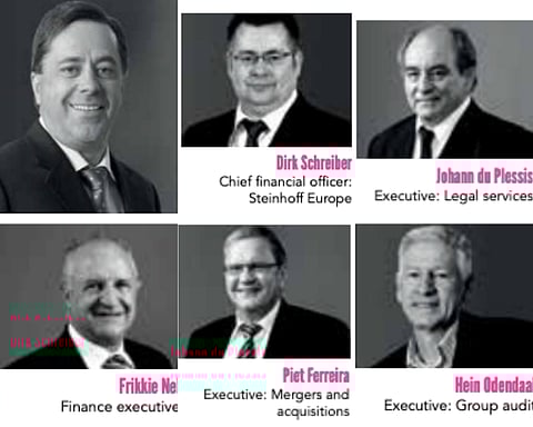 Here’s Steinhoff’s Dirty Half Dozen, occupants of Jooste’s “17th Floor”