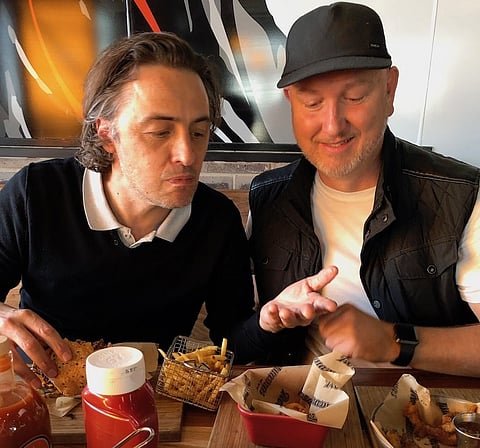 RocoMamas founders Brian Altriche (L) and Paul Dempsey at the original restaurant in Malibongwe Drive. Pic: Alec Hogg