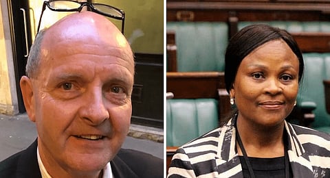 Forensics for Justice's Paul O'Sullivan and the Public Protector Busisiwe Mkhwebane.