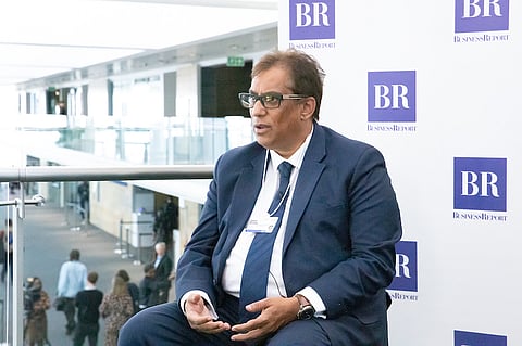 Iqbal Surve interviewed at the World Forum World Economic Forum on Africa 2019. Copyright by World Economic Forum / Greg Beadle