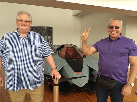 In happier times - Then Bosasa CEO Angelo Agrizzi and the company's CEO, the late Gavin Watson