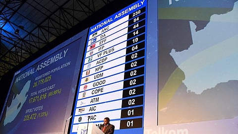 Glen Mashinini, the Chair of the Electoral Commission (IEC) Officially Announces the 2019 National and Provincial Elections Results at the Tshwane Events Centre in Pretoria (Photo: GCIS)