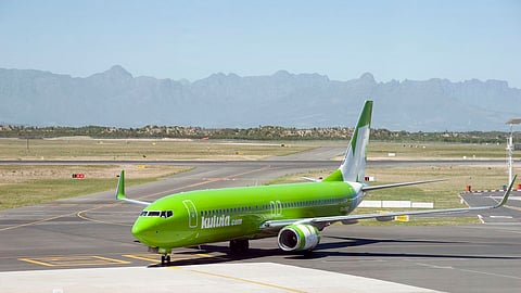 Cape Town International Airport South Africa a Boeing jet of the low cost airline Kulula fleet on the taxiway. (Photo by: Education Images/Universal Images Group via Getty Images)