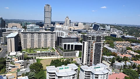 Sandton City during the Celeb City Boxing Exhibition press conference at The Venue Green Park on March 30, 2022 in Johannesburg, South Africa. (Photo by Lefty Shivambu/Gallo Images)