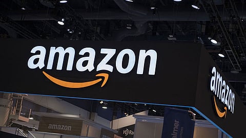 Amazon.com Inc. signage is displayed at CES 2020 in Las Vegas, Nevada, U.S., on Wednesday, Jan. 8, 2020. Every year during the second week of January nearly 200,000 people gather in Las Vegas for the tech industry's most-maligned, yet well-attended event: the consumer electronics show. Photographer: Bridget Bennett/Bloomberg