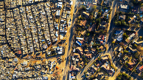 Kya Sands is an informal settlement located in a region of Johannesburg, South Africa