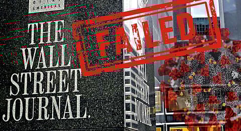 The WSJ’s overdue condemnation of the failed Covid response doesn’t restore its journalistic integrity