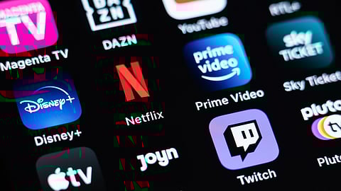 Various streaming services can be seen on the display of an iPhone SE. Photo: Silas Stein/dpa (Photo by Silas Stein/picture alliance via Getty Images)