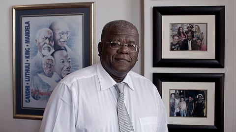 File Photo: Professor Jonathan Jansen poses for a portrait in his office at the University of the Free State in Bloemfontein, South Africa.