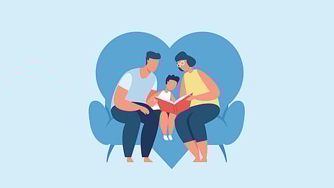 A room full of planets for the little boy who’s coming back home