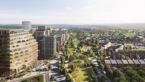 Brent Cross Town aerial view