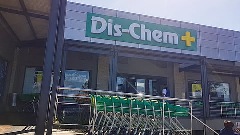 A general view of Dis-Chem Pharmacy at N1 city on September 16, 2021 in Cape Town, South Africa. It is reported that the pharmacy chain has confirmed an isolated incident of fraudulent vaccination cards being issued at its Krugersdorp President Square vaccination site. According to media reports, four temporary employees have been arrested and criminally charged relating to the incident. (Photo by Gallo Images/Misha Jordaan)