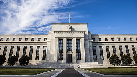 A general view of the Federal Reserve Building in Washington, United States on October 27, 2014. (Photo by Samuel Corum/Anadolu Agency/Getty Images)