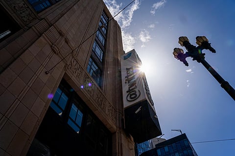 Twitter headquarters in San Francisco, California, U.S., on Thursday, April 21, 2022. Elon Musk said Morgan Stanley and other financial institutions are providing about $25.5 billion in debt financing for his bid to buy Twitter Inc. as he looks to pile pressure on the company to engage with his offer. Photographer: David Paul Morris/Bloomberg